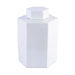 Legend of Asia Home Legend of Asia Hex Tea Jar 14H - White