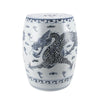 Legend of Asia Home Legend of Asia Hong Wu Blue Dragon Garden Stool