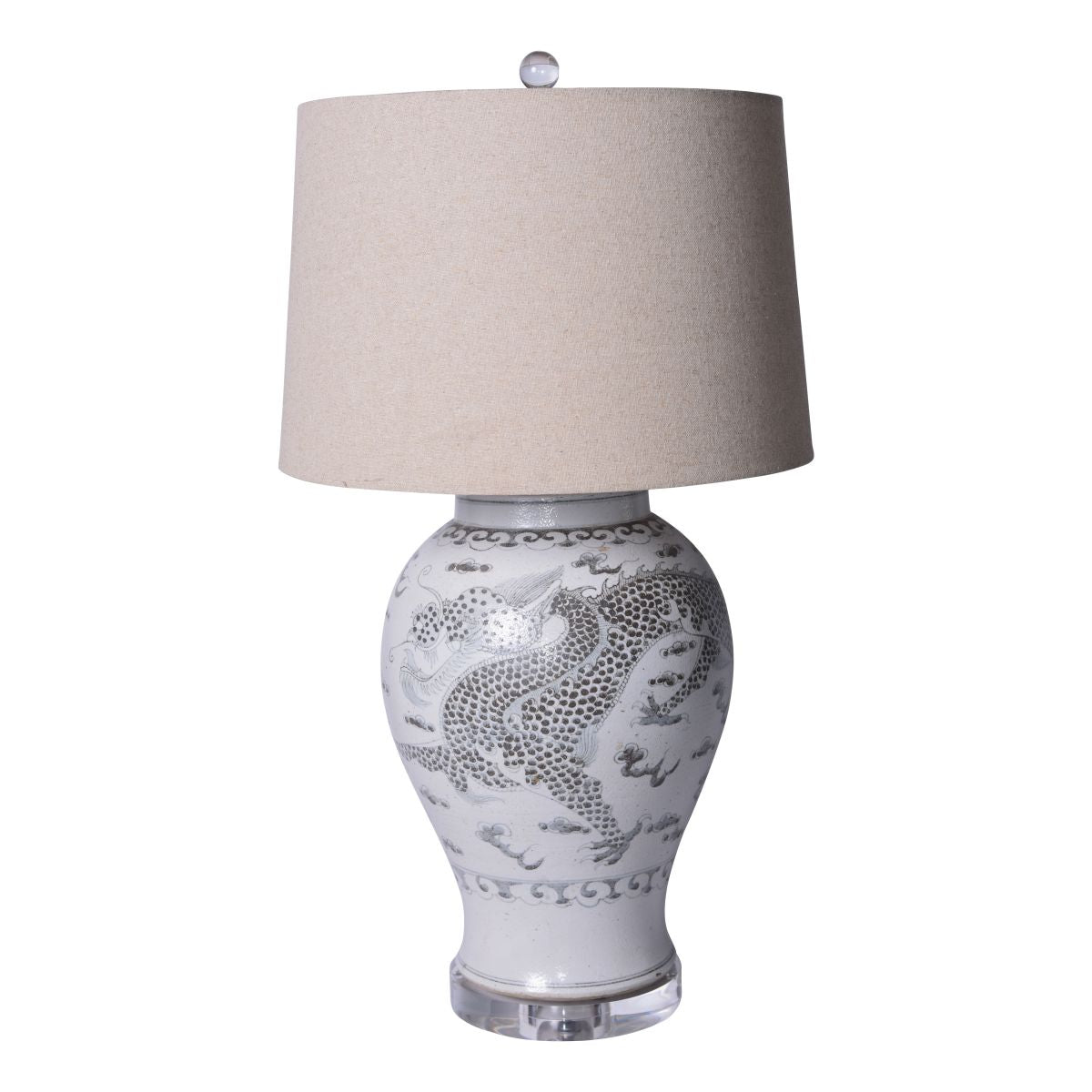 Legend of Asia Lighting Legend of Asia Hong Wu Dragon Table Lamp