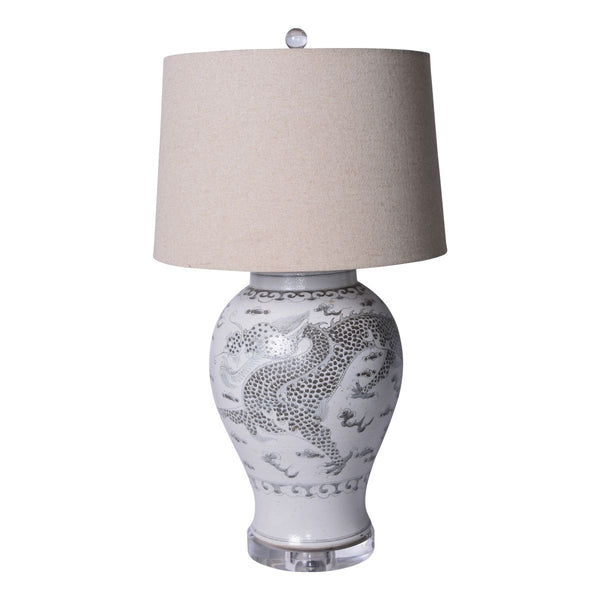 Legend of Asia Lighting Legend of Asia Hong Wu Dragon Table Lamp