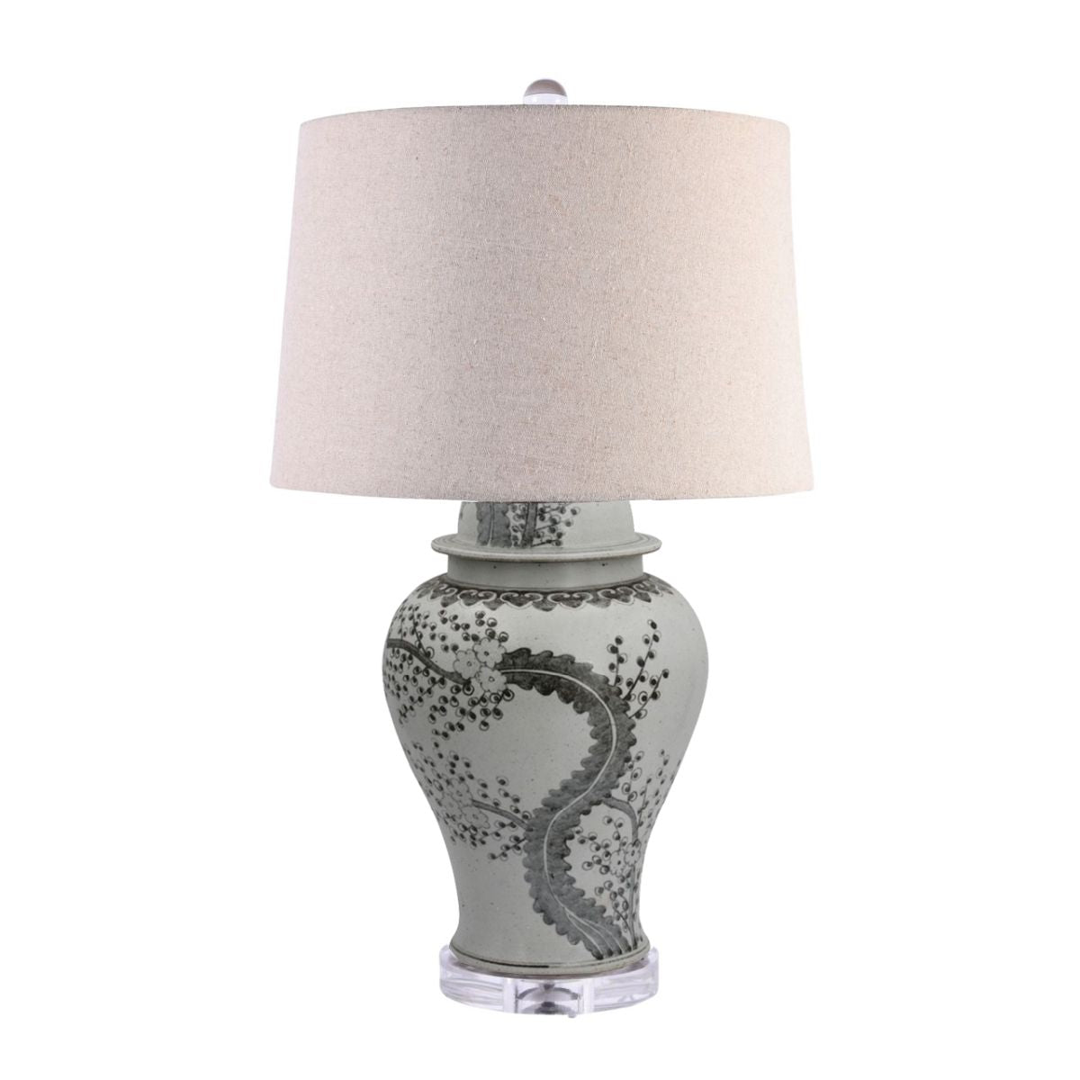Legend of Asia Lighting Legend of Asia Hong Wu Plum Temple Jar Table Lamp