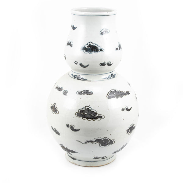 Legend of Asia Home Legend of Asia Indigo Blue Floating Cloud Gourd Porcelain Vase