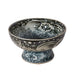 Legend of Asia Home Decor Legend of Asia Indigo Blue Sea Flower Serving Bowl Tall Base