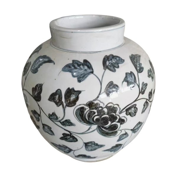 Legend of Asia Home Decor Legend of Asia Indigo Flower Vine Jar