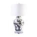 Legend of Asia Lighting Legend of Asia Indigo Magpie On Plum Treetop Temple Jar Lamp
