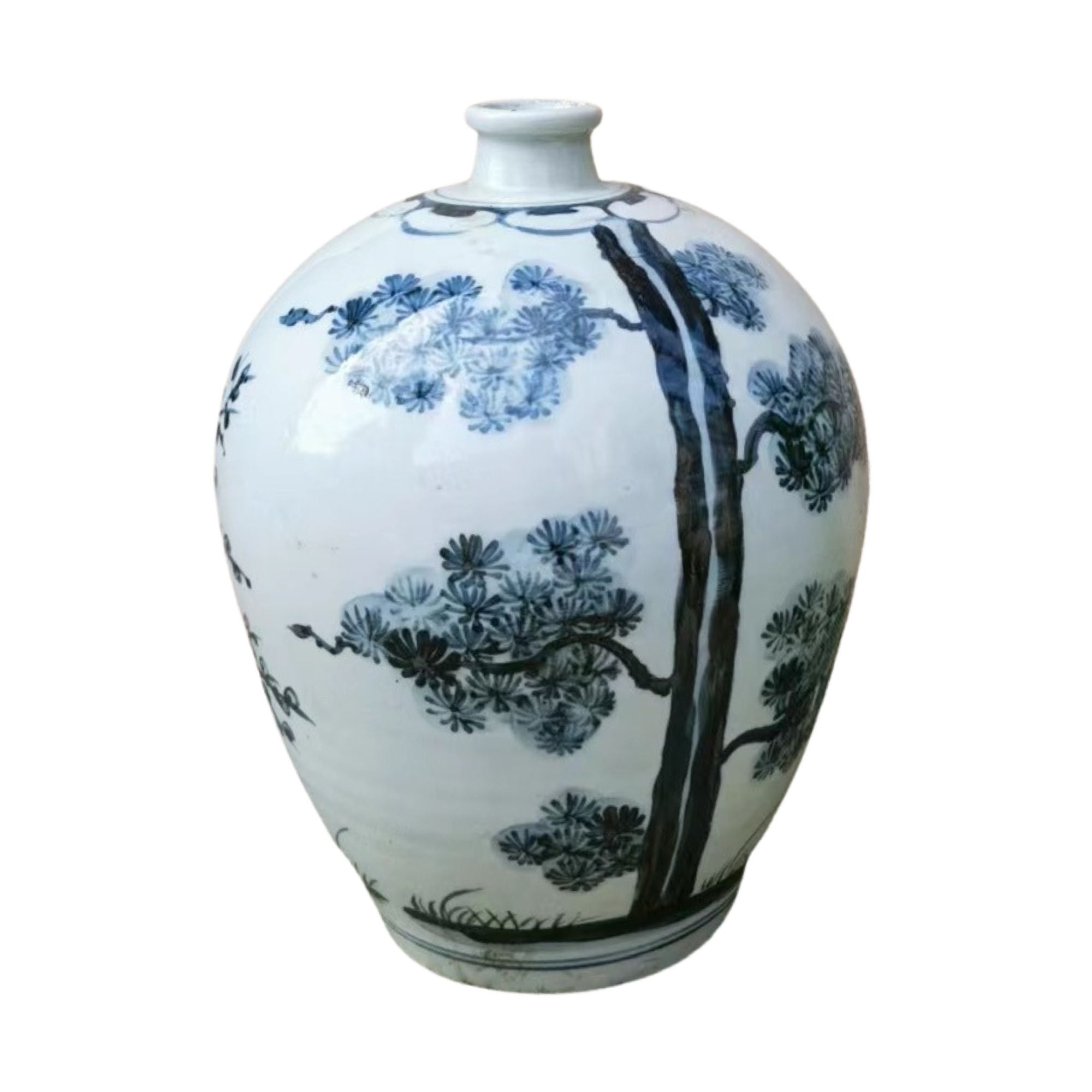 Legend of Asia Home Decor Legend of Asia Indigo Pine Tree Small Vase