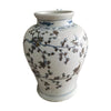Legend of Asia Home Decor Legend of Asia Indigo Plum Jar With Brown Bird