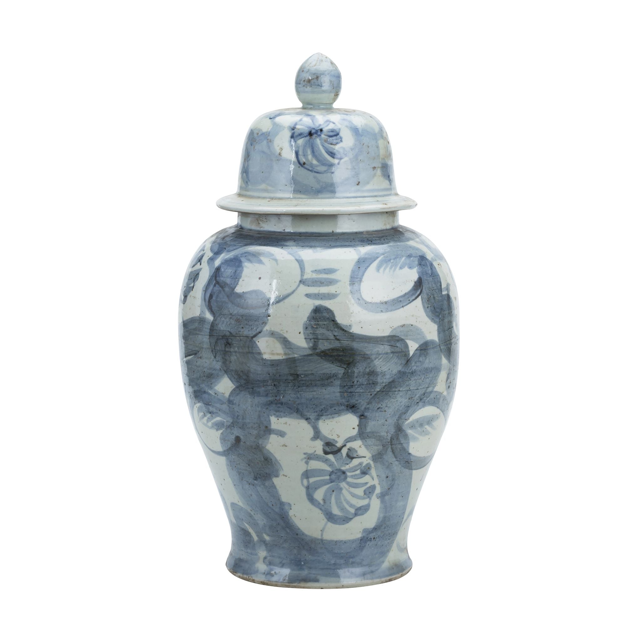 Legend of Asia Home Legend of Asia Indigo Sea Flower Temple Jar