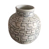 Legend of Asia Home Decor Legend of Asia Indigo Straight Neck Maze Jar