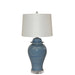 Legend of Asia Lighting Legend of Asia Lake Blue Porcelain Temple Jar Table Lamp  - Medium