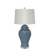 Legend of Asia Lighting Legend of Asia Lake Blue Porcelain Temple Jar Table Lamp  - Medium