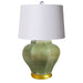 Legend of Asia Lighting Legend of Asia Lamp Celadon Crackle Octagonal Jar Gold Base