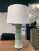 Legend of Asia Lighting Legend of Asia Lamp Mint Green Baluster Vase Acrylic Base