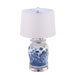Legend of Asia Lighting Legend of Asia Lamp Vintage Flower Bird Jar Acrylic Base