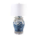 Legend of Asia Lighting Legend of Asia Lamp Vintage Large Flower Bird Temple Jar Acrylic Base