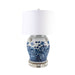 Legend of Asia Lighting Legend of Asia Lamp Vintage Large Flower Bird Temple Jar Acrylic Cap Acrylic Base