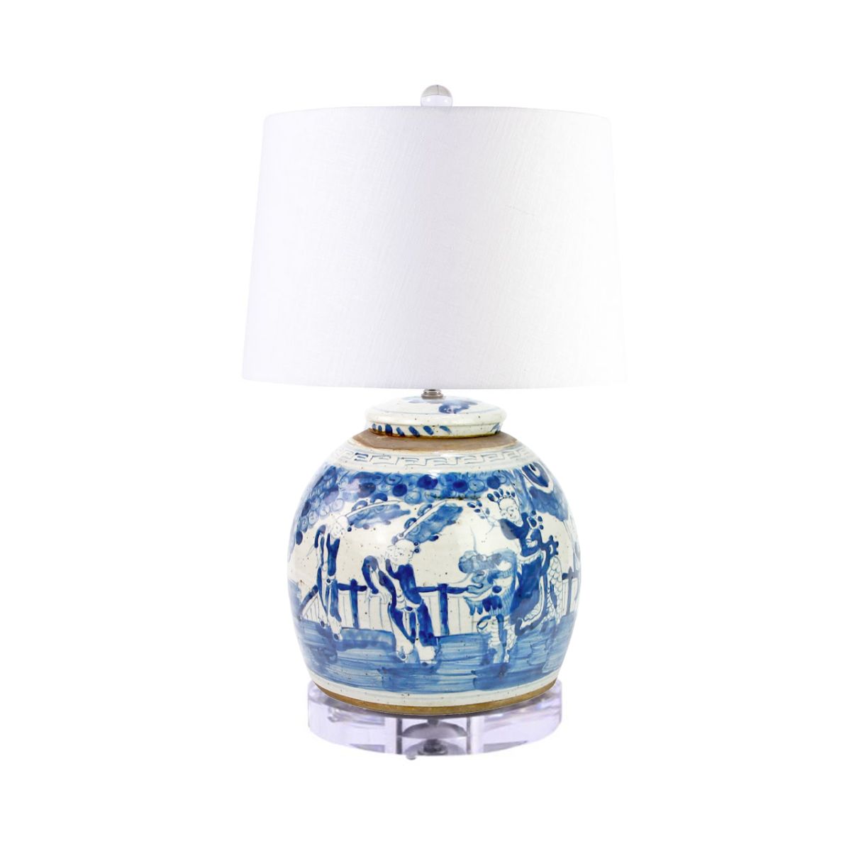 Legend of Asia Lighting Legend of Asia Lamp Vintage Large Ming Jar Enchanted Children Acrylic Base