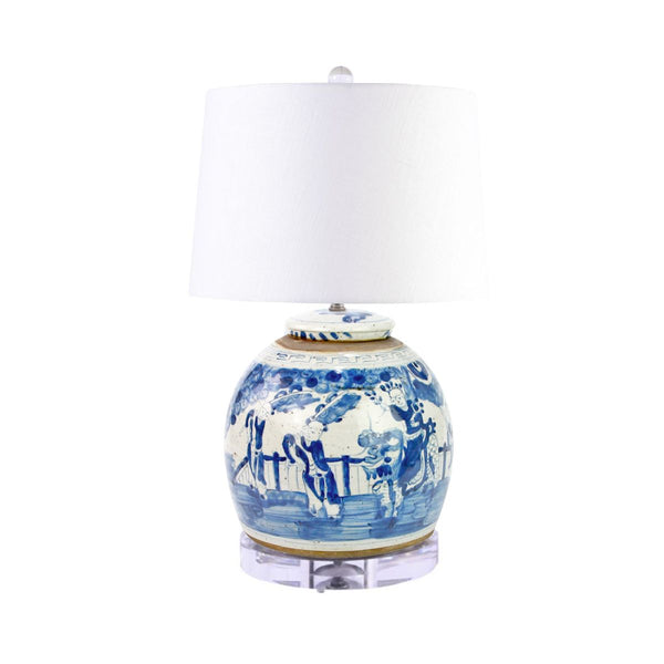 Legend of Asia Lighting Legend of Asia Lamp Vintage Large Ming Jar Enchanted Children Acrylic Base