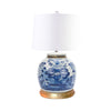 Legend of Asia Lighting Legend of Asia Lamp Vintage Large Ming Jar Four Season Goldleaf Base