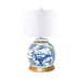Legend of Asia Lighting Legend of Asia Lamp Vintage Ming Jar Plum Blossom  Goldleaf Base