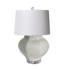 Legend of Asia Lighting Legend of Asia Lamp White Crackle Octagonal Jar