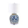 Legend of Asia Lighting Legend of Asia Lamp With Blue & White Vintage Ming Jar Phoenix Motif - Small