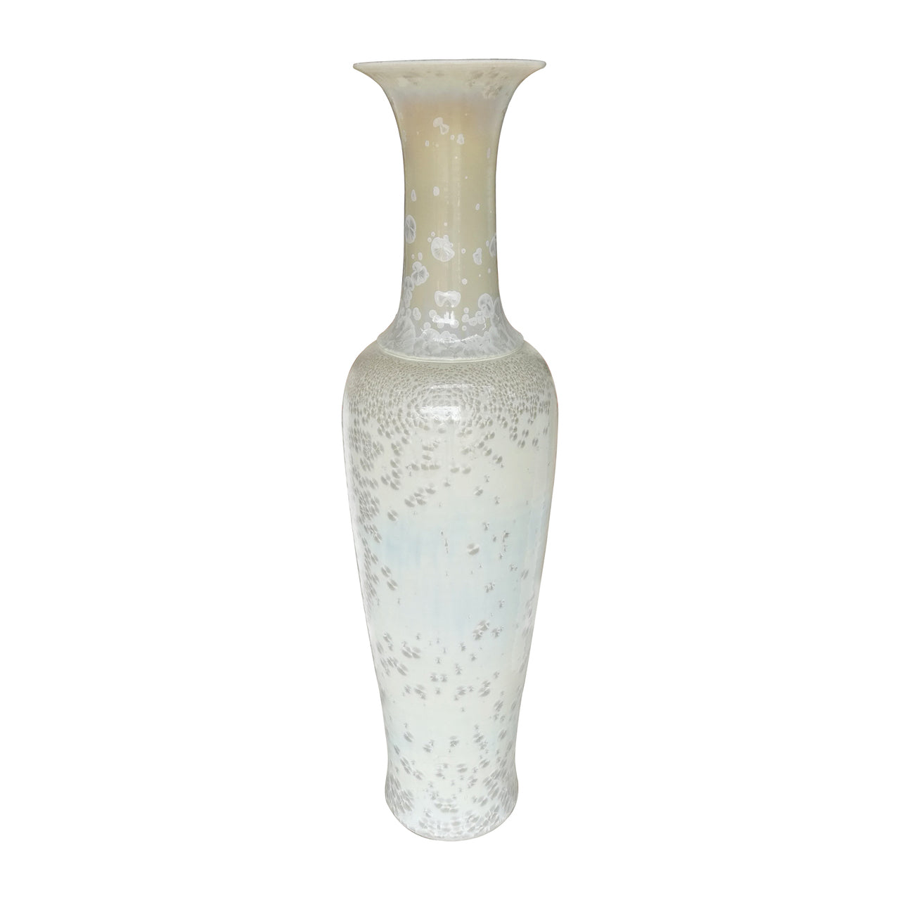 Legend of Asia Home Decor Legend of Asia Large Crystal Shell Fish Tail Floor Vase