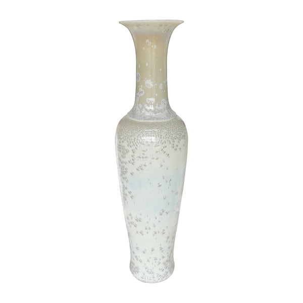 Legend of Asia Home Decor Legend of Asia Large Crystal Shell Fish Tail Floor Vase