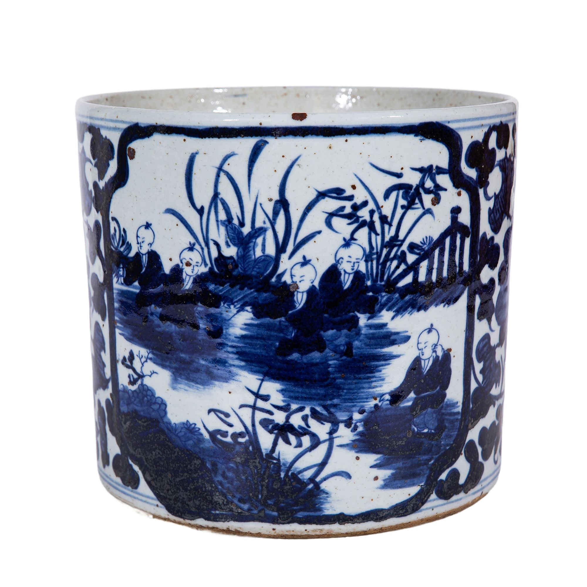 Legend of Asia Home Decor Legend of Asia Large Dynasty Orchid Pot Panel Kids