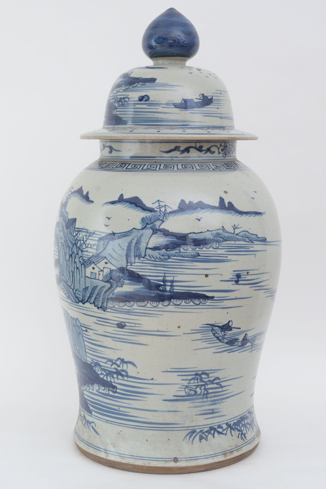 Legend of Asia Home Decor Legend of Asia Large Dynasty Temple Jar Landscape