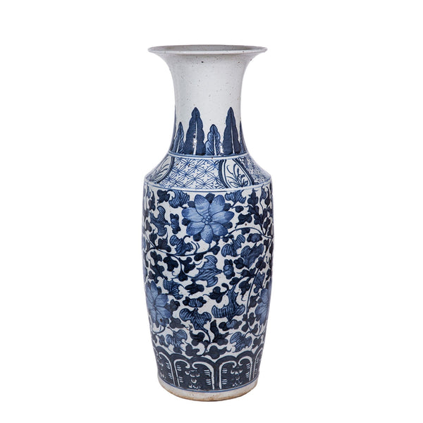 Legend of Asia Home Legend of Asia Large Dynasty Vase Twist Vine Motif