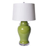 Legend of Asia Lighting Legend of Asia Lime Green Temple Jar Table Lamp
