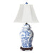 Legend of Asia Lighting Legend of Asia Magnolia Pheasant Jar Lamp Wood Base