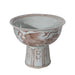 Legend of Asia Home Decor Legend of Asia Maroon Red Pheonix Mortif Serving Bowl Tall Base