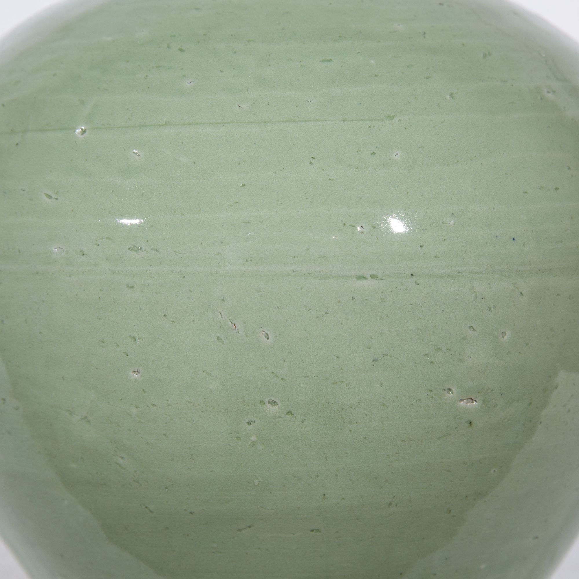Legend of Asia Home Decor Legend of Asia Mint Green Crackle Round Jar