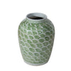 Legend of Asia Home Decor Legend of Asia Mint Green Fish Scale Porcelain Jar