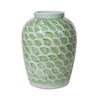 Legend of Asia Home Decor Legend of Asia Mint Green Fish Scale Porcelain Jar - Small