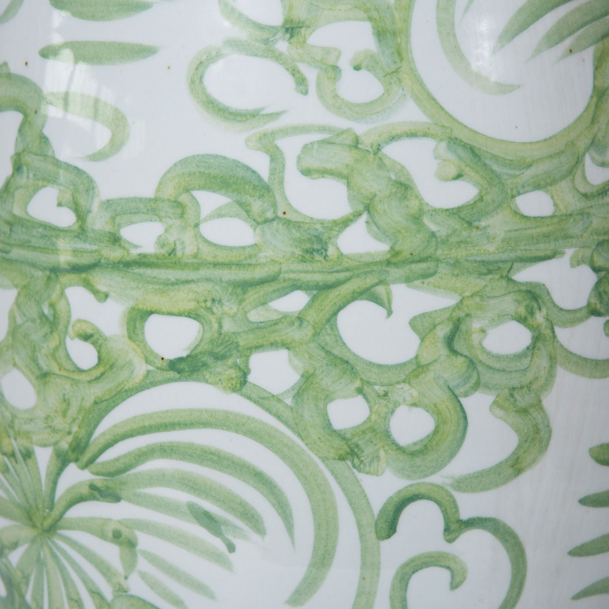 Legend of Asia Home Decor Legend of Asia Mint Green Garden Stool Twist Flower