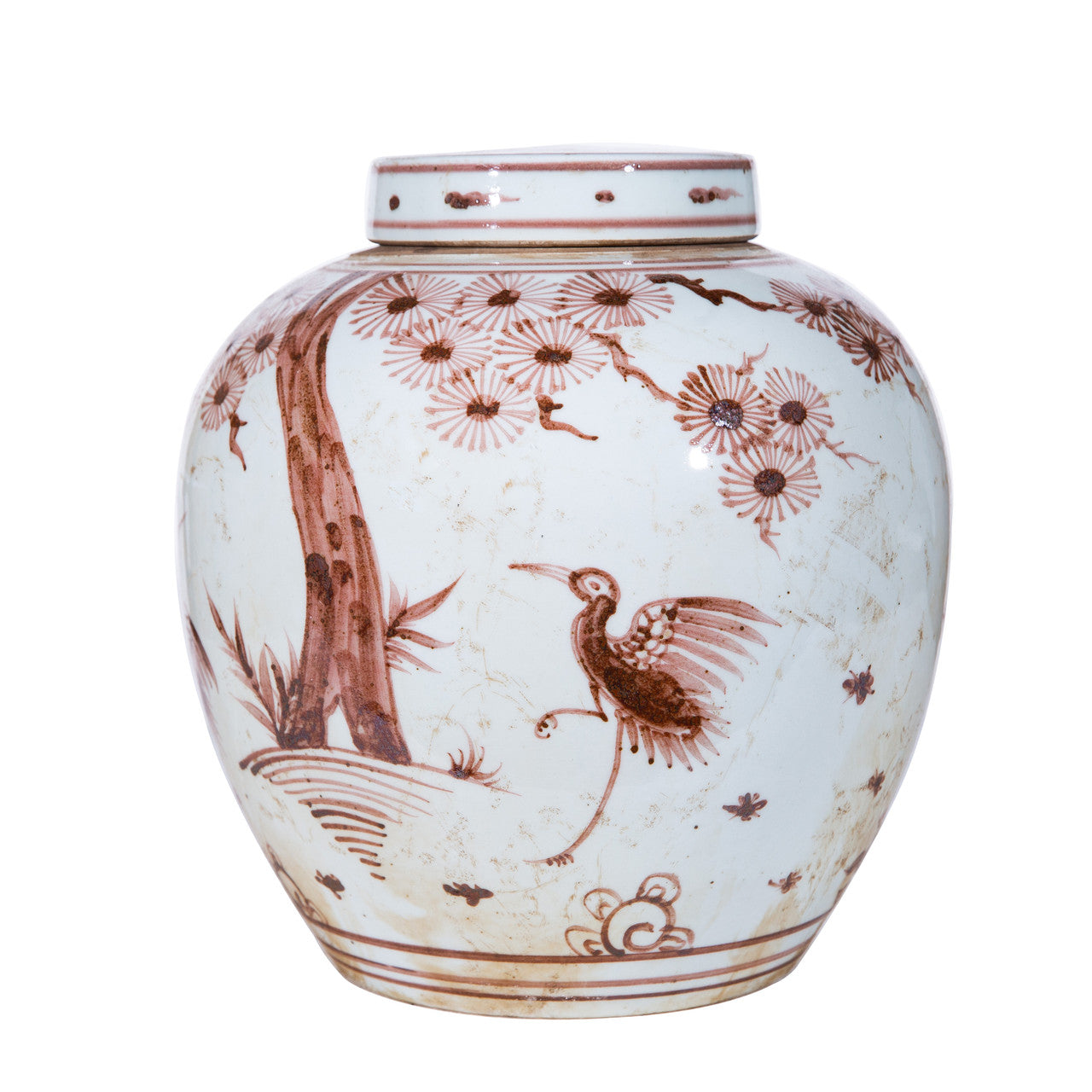 Legend of Asia Home Legend of Asia Moka Melon Jar Pine Crane Moif