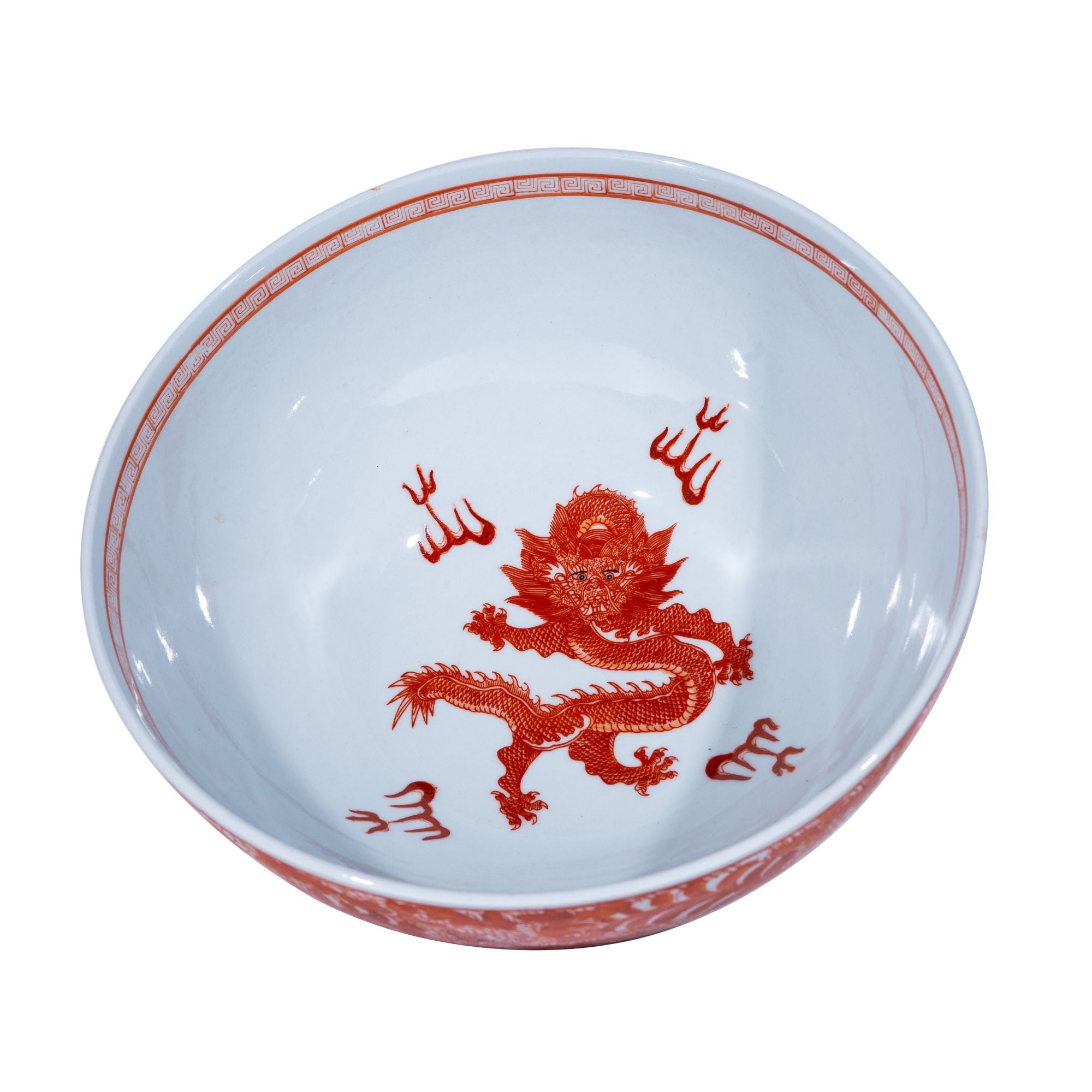 Legend of Asia Home Decor Legend of Asia Orange Dragon Flower Bowl