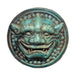 Legend of Asia Home Decor Legend of Asia Pair of Speckled Green Lion Head Wall Sculptures