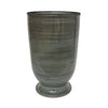 Legend of Asia Home Legend of Asia Provence Vase With Stripped Gray Glaze -