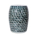 Legend of Asia Home Decor Legend of Asia Rustic Blue Fish Scale Porcelain Garden Stool