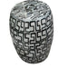 Legend of Asia Home Decor Legend of Asia Rustic Blue Greek Key Garden Stool