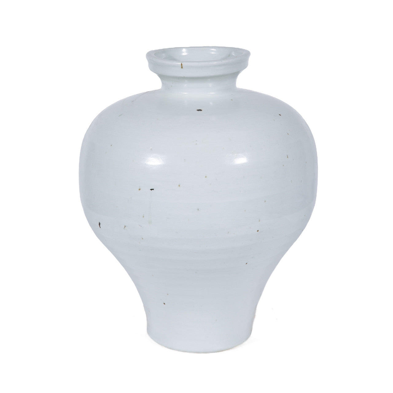 Legend of Asia Home Legend of Asia Rustic White Flip Lip Plum Vase
