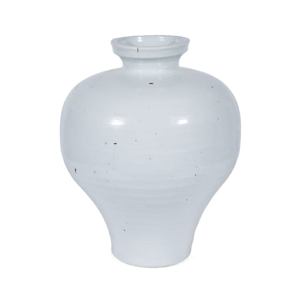 Legend of Asia Home Legend of Asia Rustic White Flip Lip Plum Vase