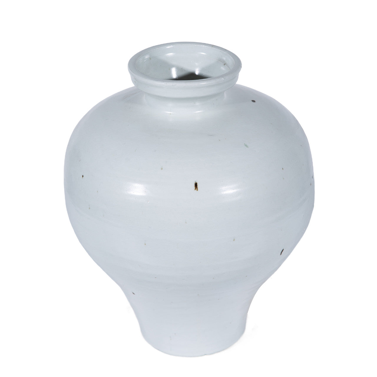 Legend of Asia Home Legend of Asia Rustic White Flip Lip Plum Vase