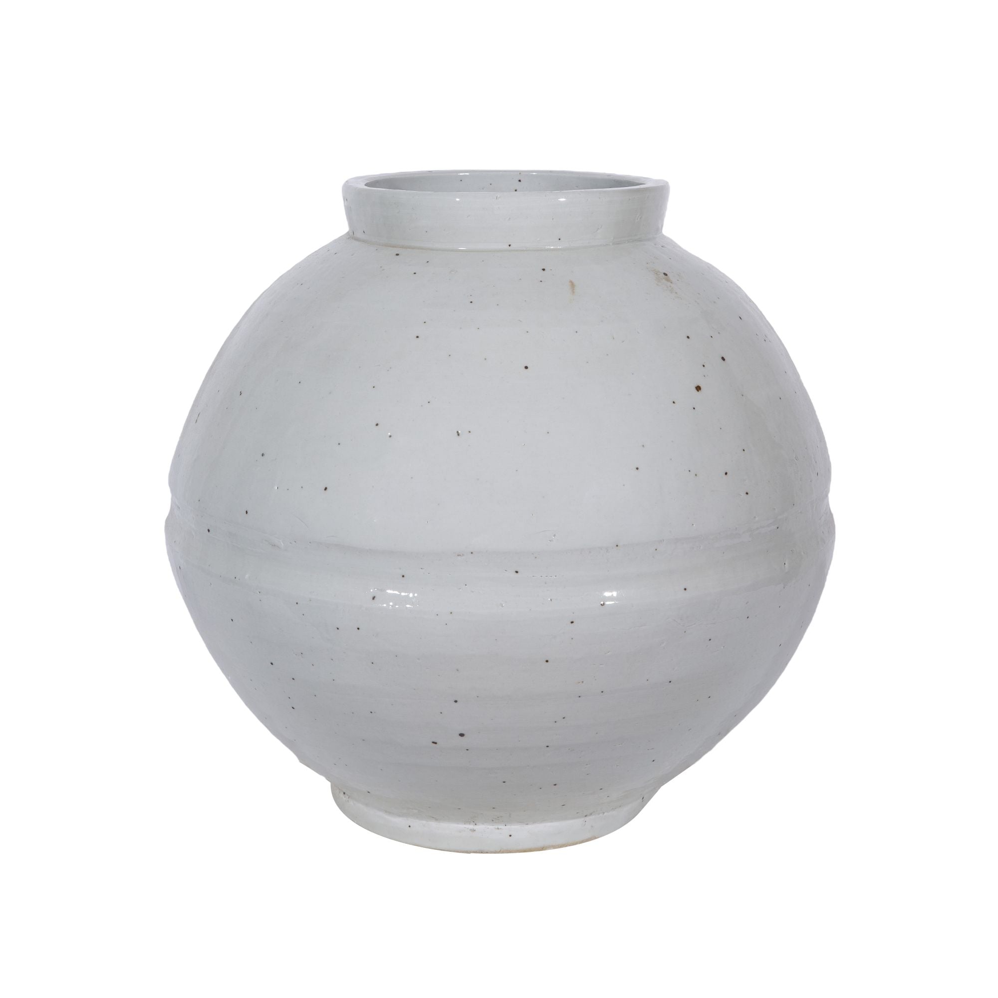 Legend of Asia Home Legend of Asia Rustic White Ribbon Jar