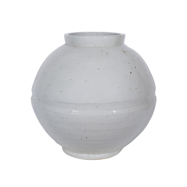 Legend of Asia Home Legend of Asia Rustic White Ribbon Jar
