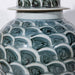 Legend of Asia Home Decor Legend of Asia Rusty Blue Fish Scale Temple Jar Large - Small
